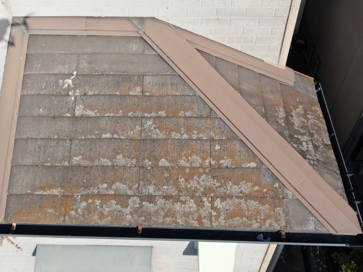 【和歌山市】　D様邸<br>『グレーの外壁にダークグレーの屋根が重厚感溢れる素敵な仕上がりに…✧₊°』ウルトラTOP、インテグラルコート塗布9